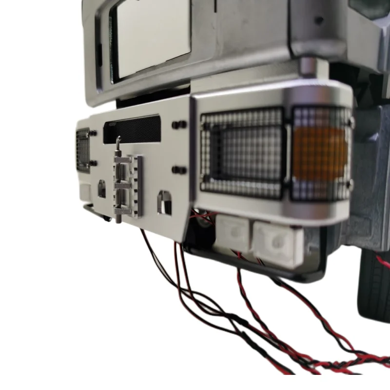 Luce Paraurti Anteriore In Metallo Cnc Con Led Per 1/14 Tamiya Rc Truck Car Man F2000 Accessori Per Camion Fai Da Te 1/14 Rc