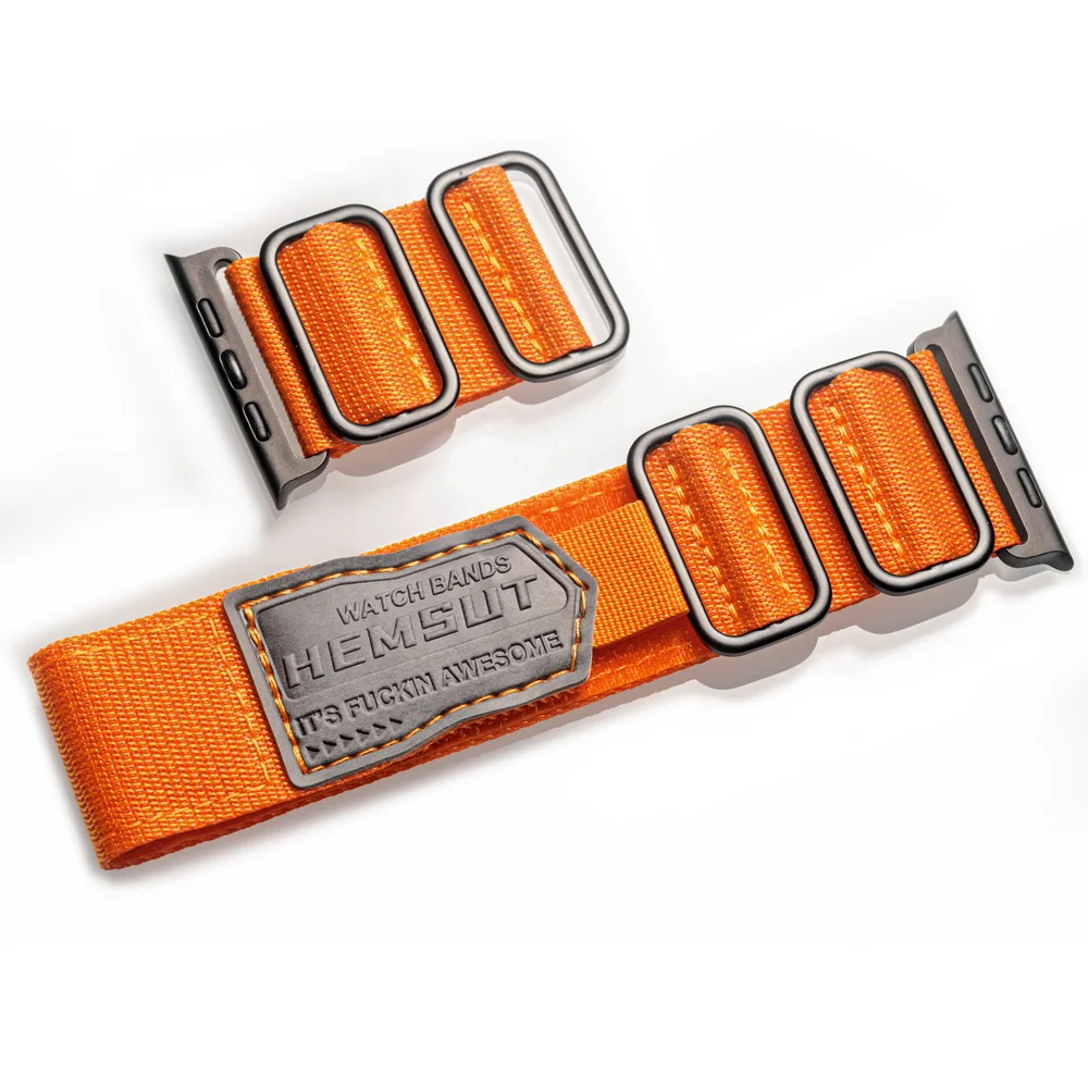 Фото Ремешок HEMSUT для Apple Watch Series 9 8 7 SE, нейлоновый браслет для акций, Ultra 49 38 40 41 42 44 45 мм, совместим с Iwatch SE №3