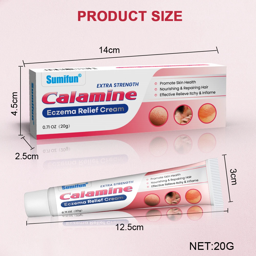Sumifun Eczema Ointment 1Box 20g Treat Urticaria Seborrheic Dermatitis Psoriasis Antibacterial Cream Skin Itching Medical Paste
