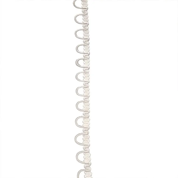 Elastic Button Loop Trim - 5 Yards for Sewing Bridal Dresses, Corsets & DIY Crafts