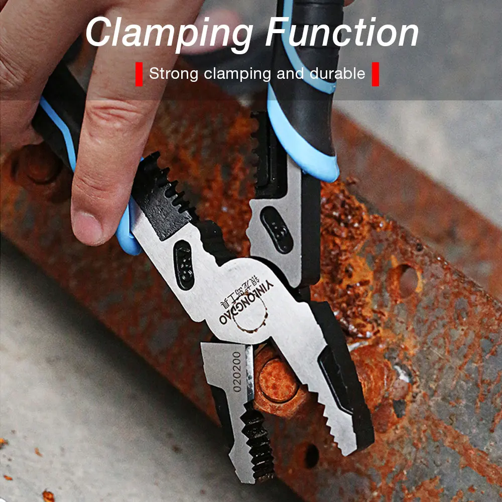 6''8''9'' Multifunction Pliers Set Combination Pliers Stripper/Crimper/Cutter Heavy Duty Wire Pliers Diagonal Pliers Hand Tools