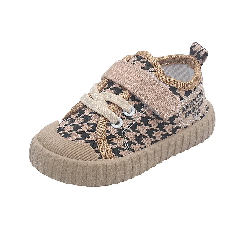Children's Soft Sole Casual Shoes Canvas Shoe Boys Girls' Spring Autumn Single Shoes Breathable Baby Prewalker Sneakers