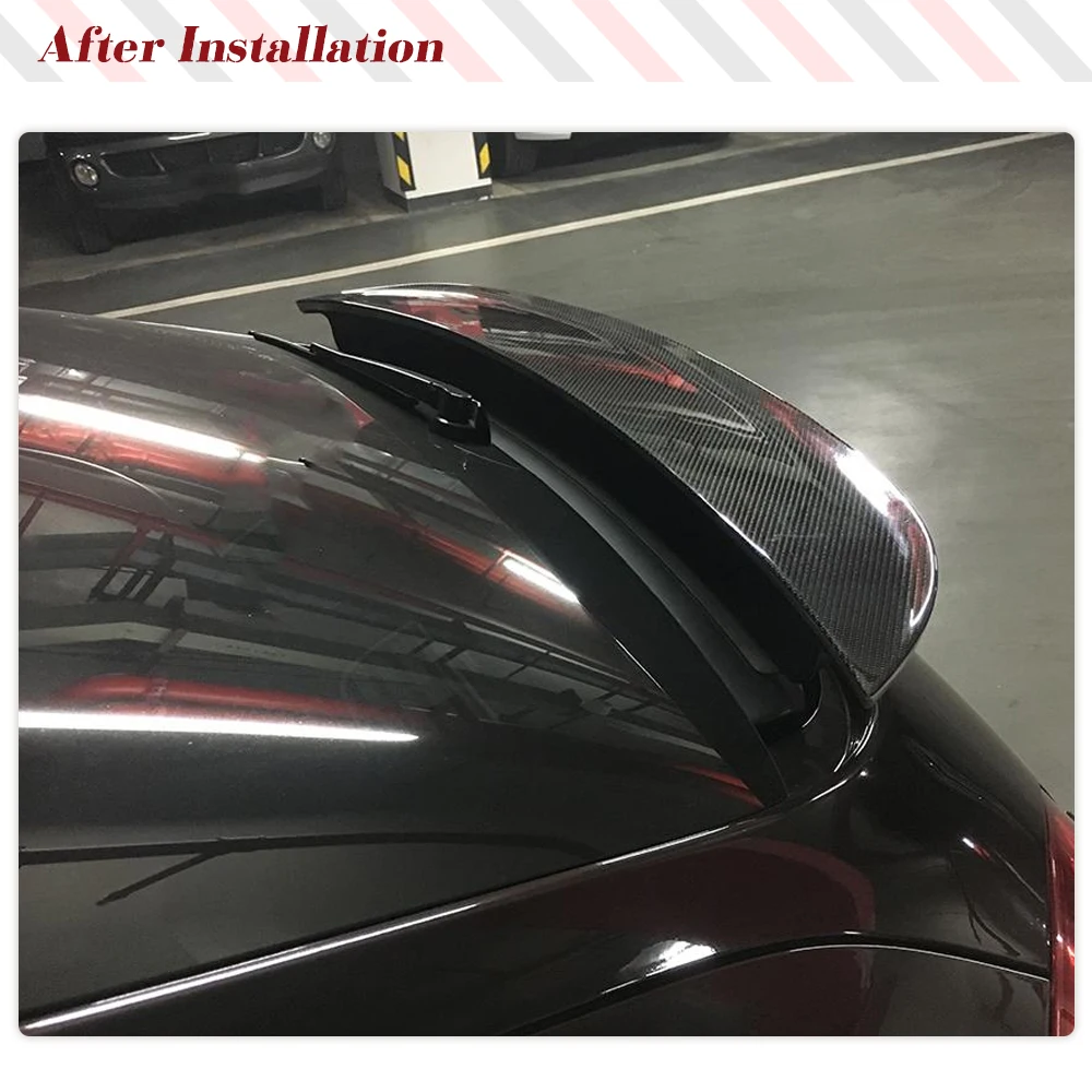 Auto Baule Posteriore Lip Spoiler Ala per Porsche Panamera 2014 2016 In Fibra di Carbonio Baule Posteriore Becco Duckbill Spoiler Labbro Boot Ala No 2015 - immagine 3