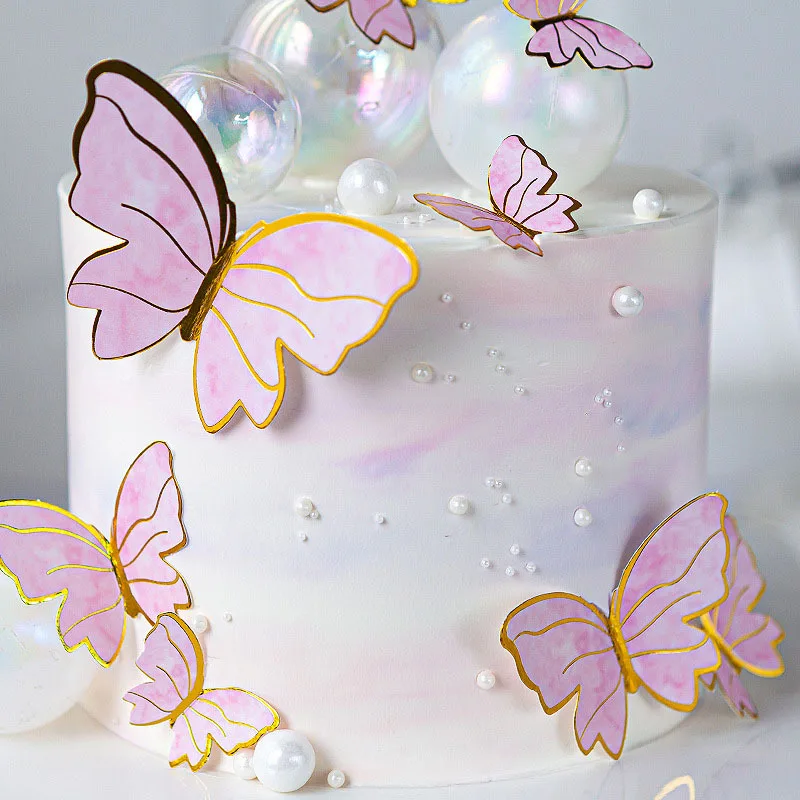 Torte Di Compleanno Con Farfalle E Fiori Profumo Di Zucchero Sweets