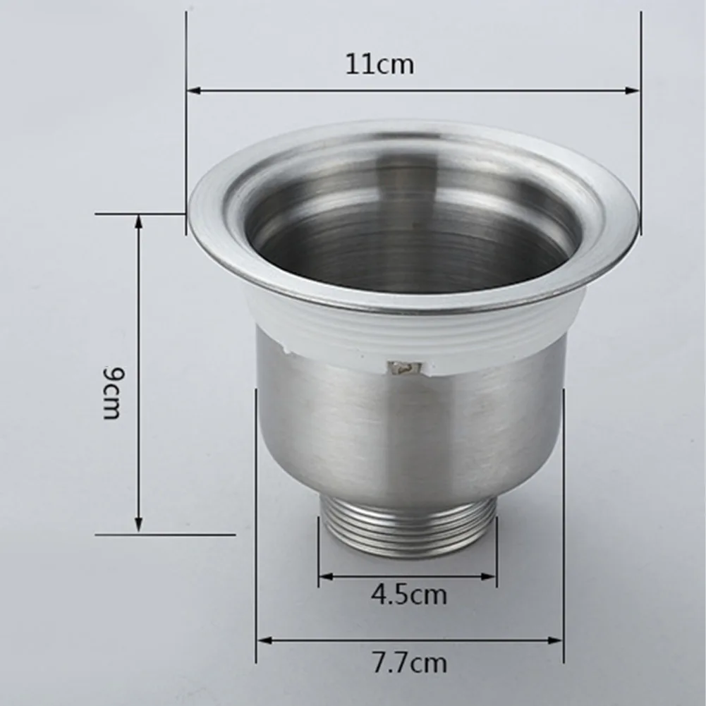 kitchen sink faucets 304 Stainless Steel Kitchen Sink Drainer Filter Sink Strainer Sewer Bathroom 110mm Washer Kitchen Sink Strainers Head Plug kitchen faucet sale