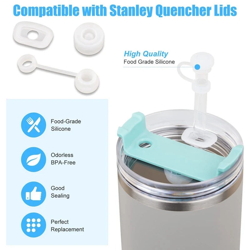 6 PCS Silicone Spill Proof Stopper For Stanley Cup 1.0 40/30/20 Oz For Stanley Spill Stopper silicone spill stopper