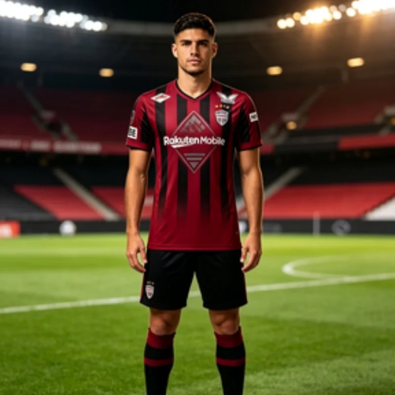 2026 Mode Neues Vissel Kobe Trikot T-Shirt Fußball-Fan-Shirt Leicht und Atmungsaktiv Sportbekleidung für Eltern und Kinder