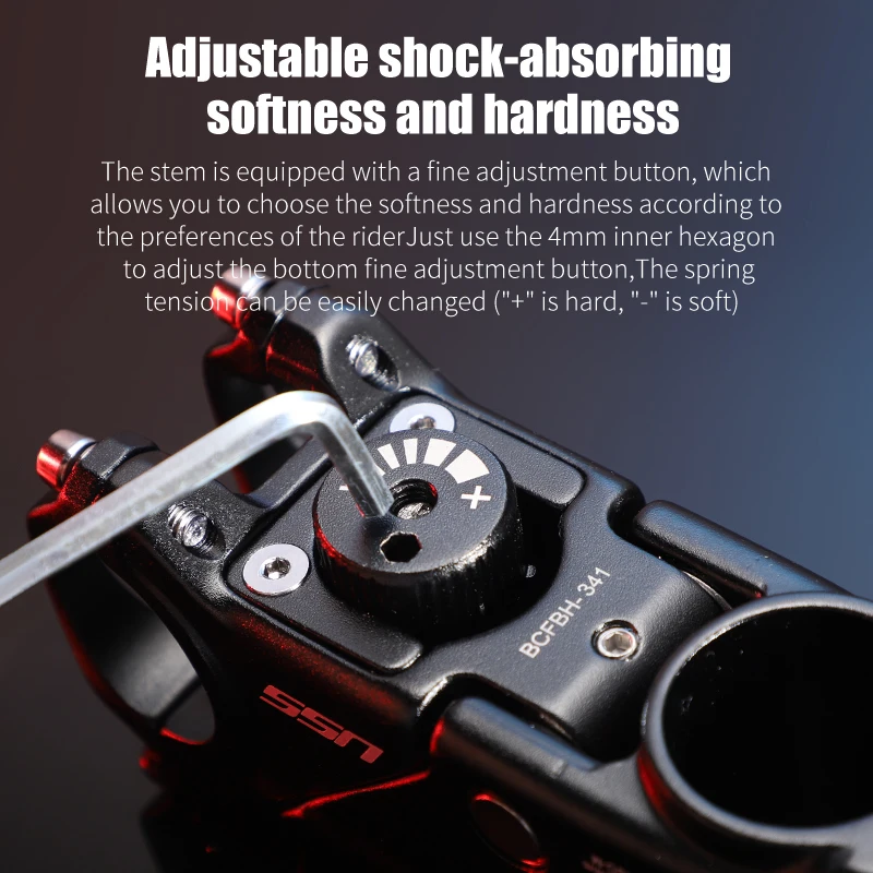thumbnail image 2 of Suspension Stem For Bicycles Shock-Absorbing Bike Handlebar Stem For Road Gravel Hybrid And E Bikes Damper Stem I.537089241 2 of 12