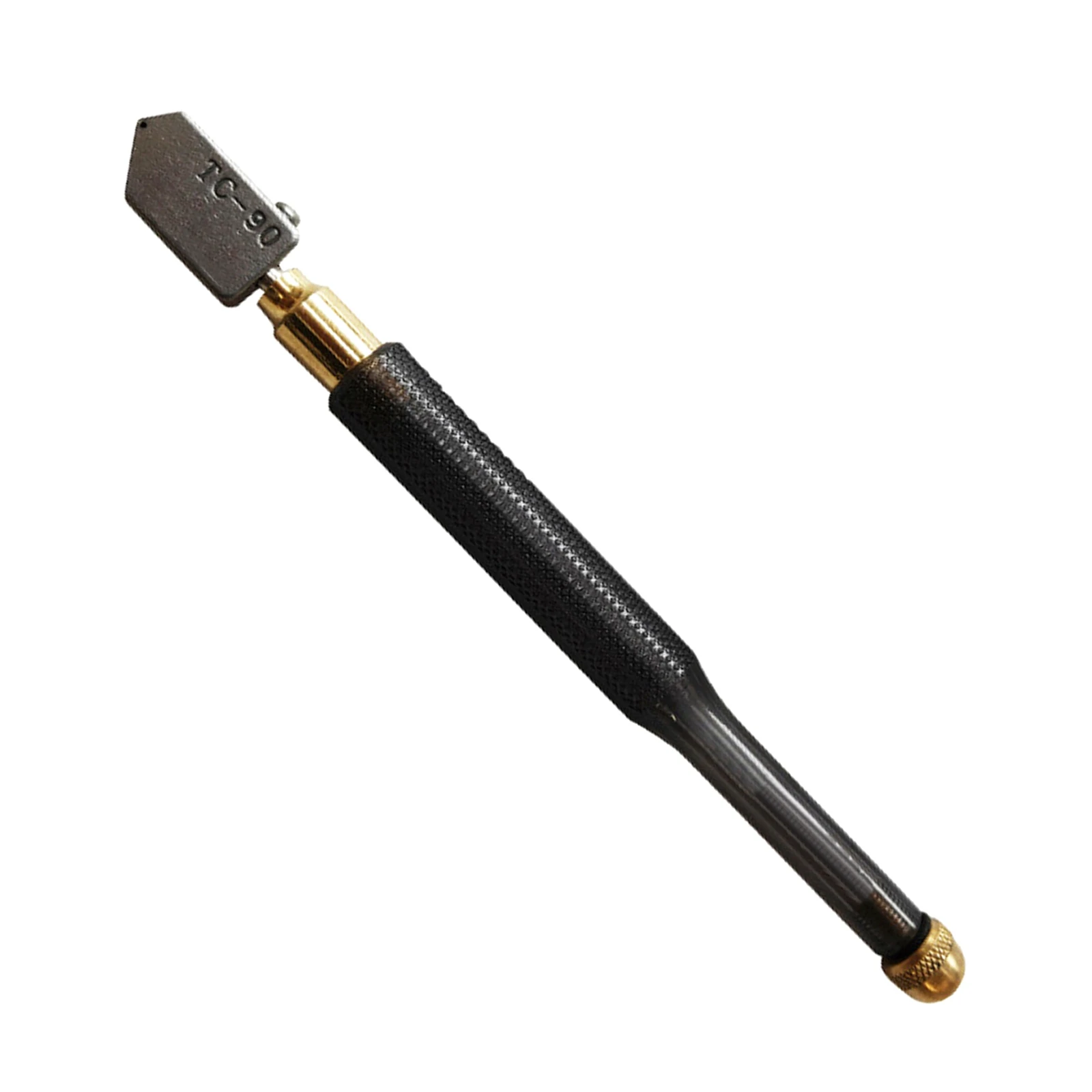 TC-90 Glass Cutter Diamond Cutter Head Steel Blade Straight Cutting Self-oiling 2-8mm Anti-skid Handle for Manual Tool Cutting 5