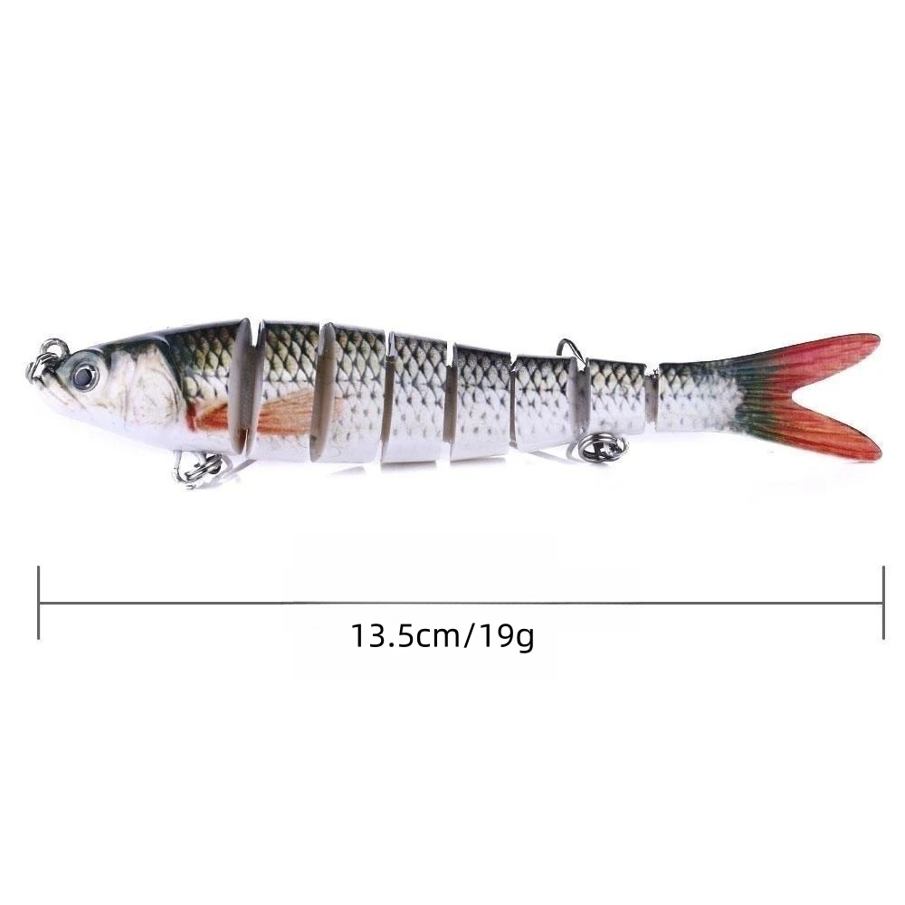 Sinking Wobblers Fishing Lures Multi Jointed Swimbait Hard Bait Fishing  Tackle For Bass Isca Crankbait13.5cm 19g