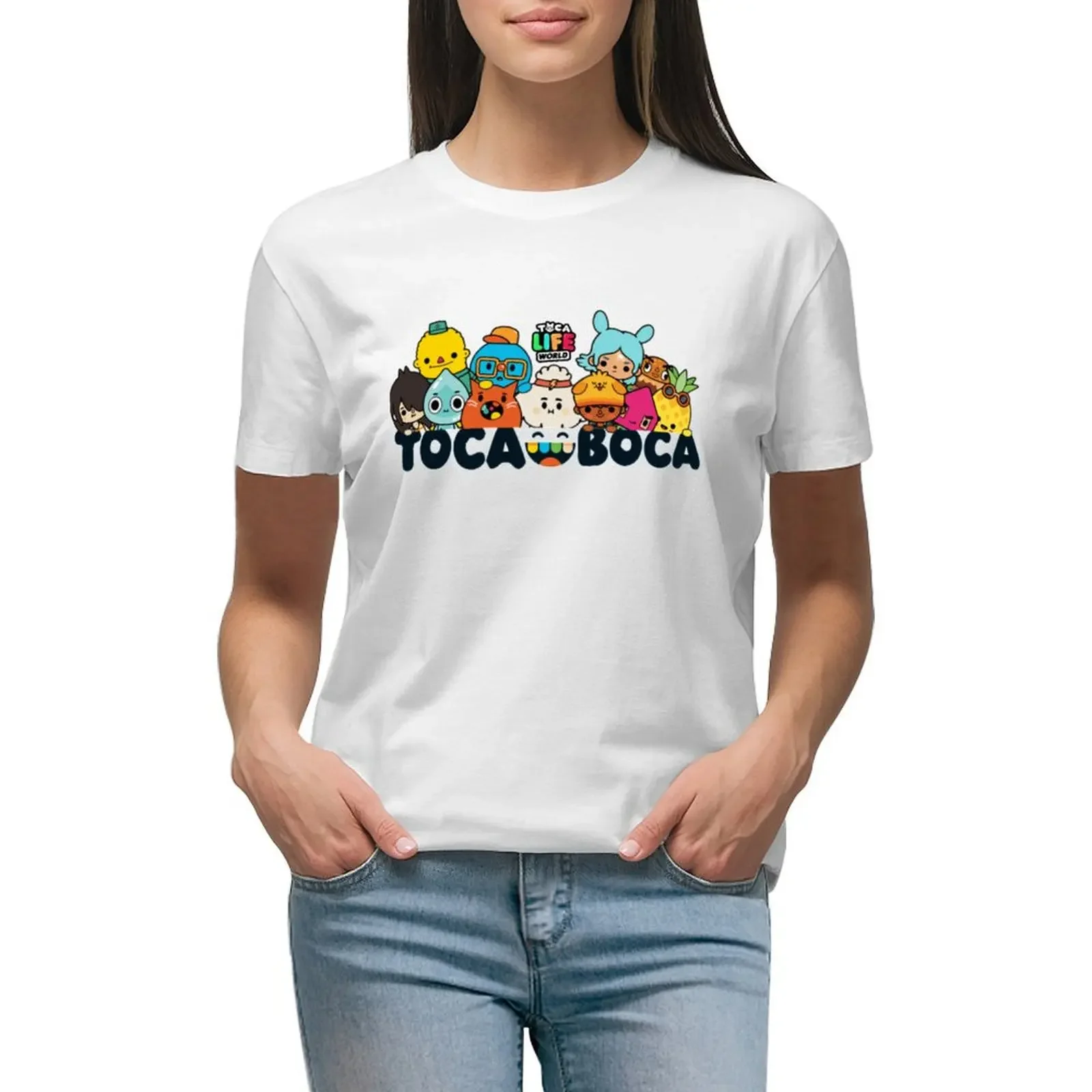 Toca Boca Essential T-Shirt Hippie Clothes Camicetta Western T-Shirt Dress For Women