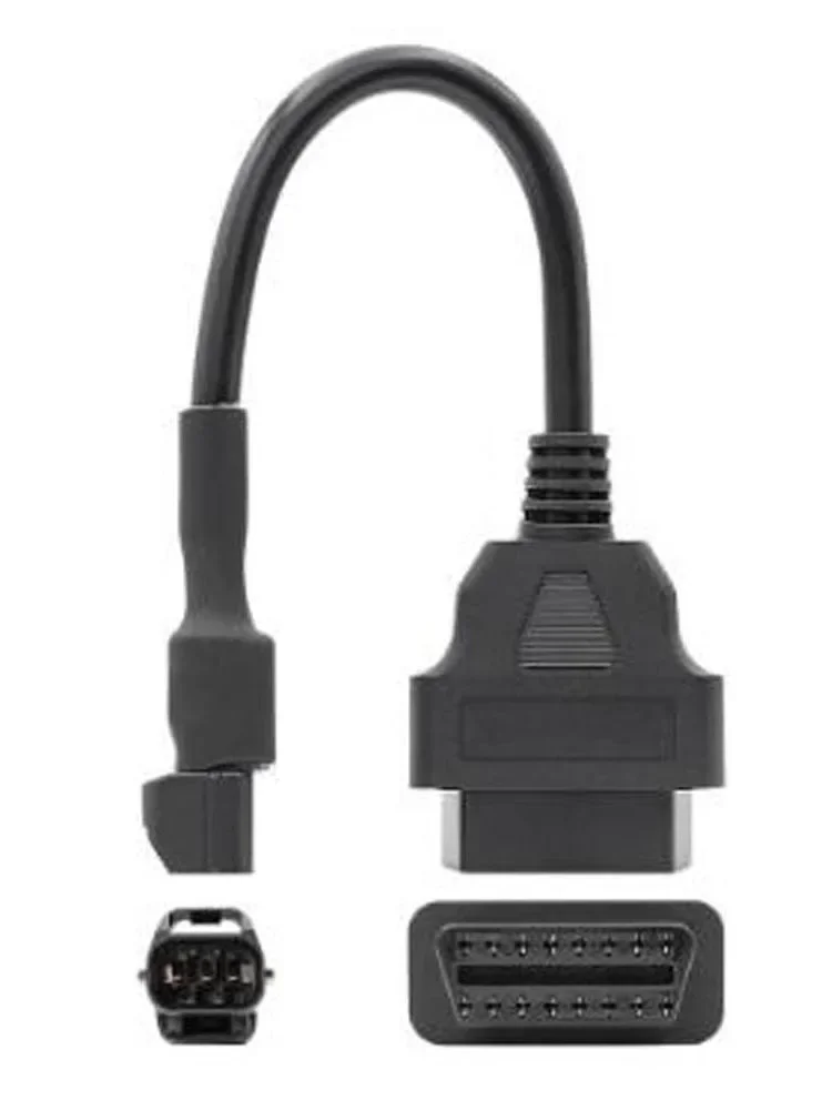 Фото Адаптер для KYMCO 3 PIN мотоциклетный кабель OBD OBD2 Диагностический кабель OBDII 16Pin на 3 PIN для KYMCO мотоциклетный Конвертер Разъем №2