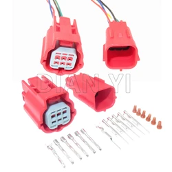 1 Set 6 Way Car Small Current Low Power Connector AC Assembly MWTRB-06-1A-R MWTPB-06-1A-R Auto OBD Diagnostic Socket