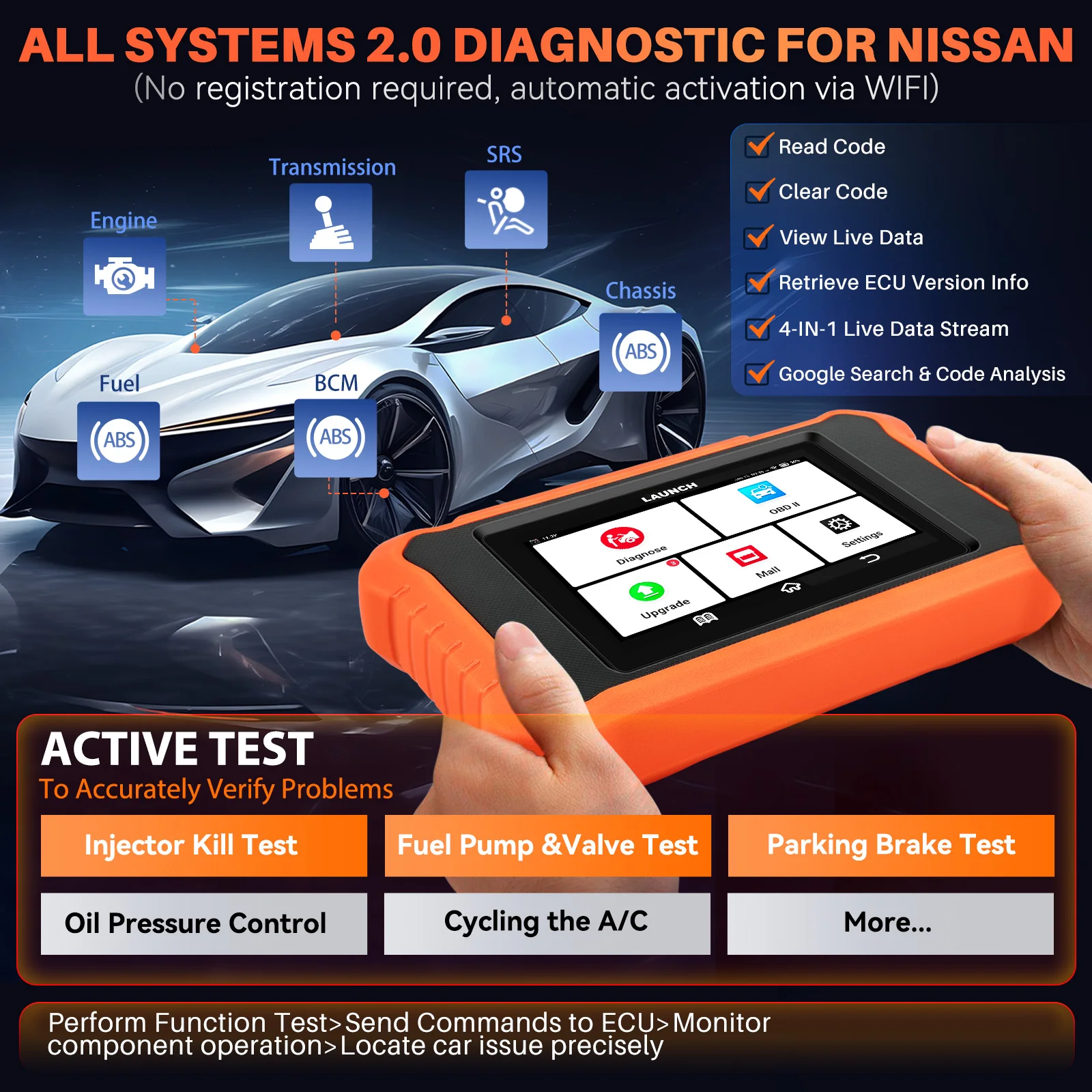 【for Honda ,Acura】2025 LAUNCH X431 Elite V2.0 for Honda ,Acura Bi-Directional Scanner,Full System all reset car Diagnostic Tool 2