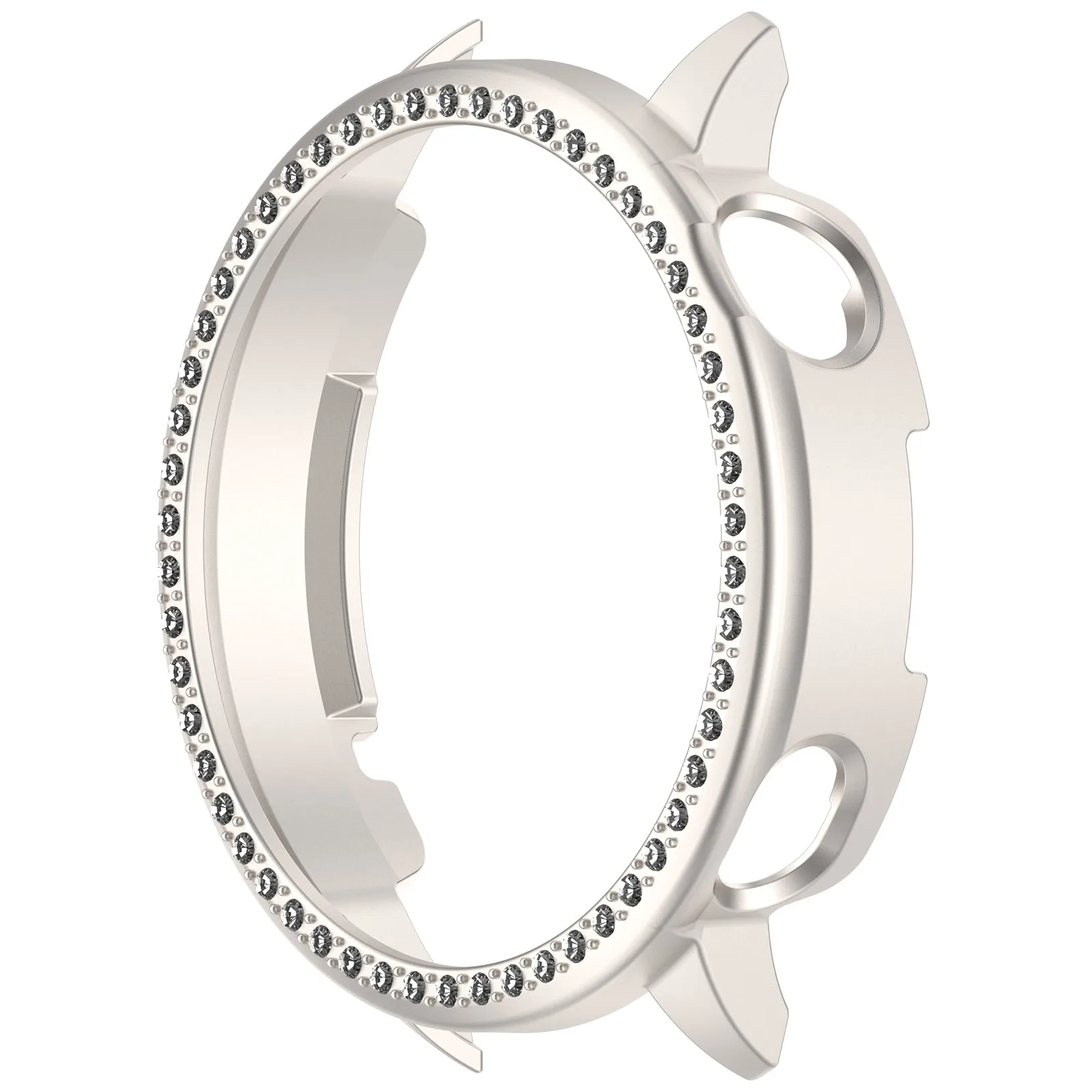 Bling PC Hollow Protective Case with Diamond Design for Smartwatches 43mm, Hard Shell Cover