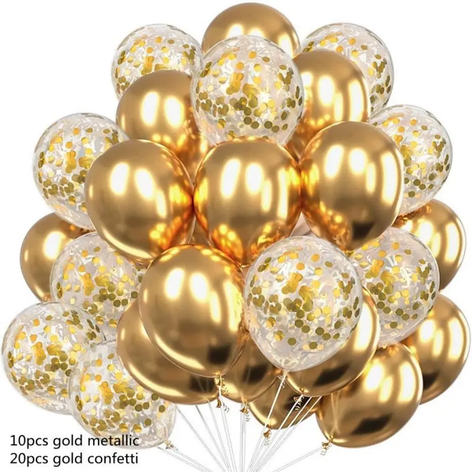 

30pcs Globos Confetti Latex Balloons Wedding Decoration Baby Shower Birthday Party Decor Clear Air Balloons Valentine'S Day