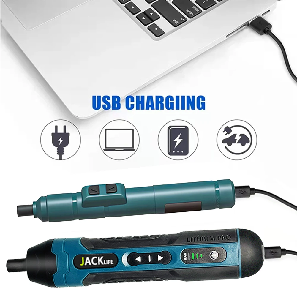 JANGKLIFE cordless electric screwdriver rechargeable 1300mah