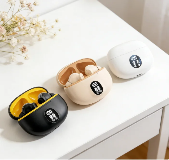 Wireless Earbuds Tws Gaming Headphones With Microphone Noise Red_voghion.com