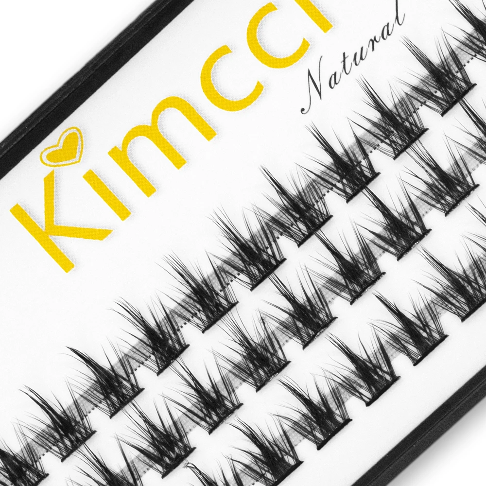 Kimcci CYEM 인조 밍크 속눈썹, 익스텐션 세그먼트 인조 속눈썹, 자연스러운 3D 러시안 볼륨, 개별 인조 속눈썹, 36 번들