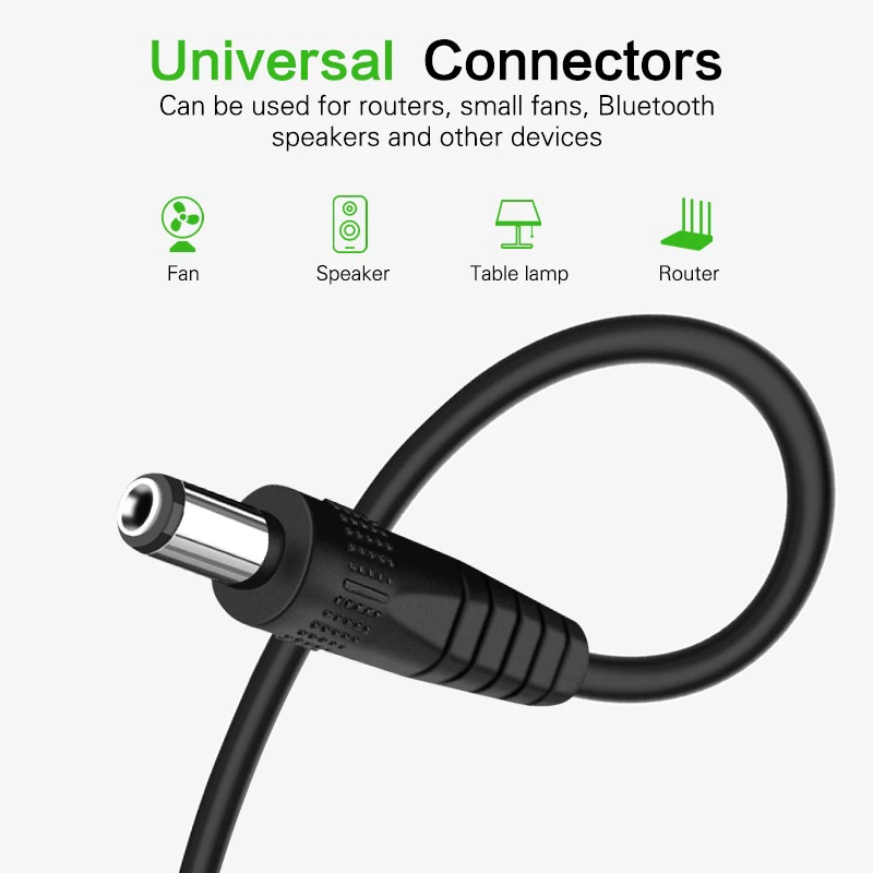 USB-DC 전원 코드 DC 포트 충전 케이블 전원 공급 코드 3.5x1.35/5.5x2.1/5.5x2.5/4.0x1.7/2.5x0.7mm