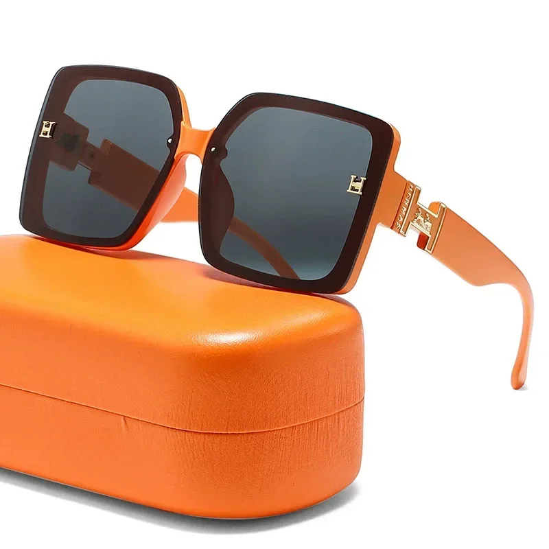 Polarized Sunglasses Female Fashion Large Rim Simple UV-Proof Face-Showing polarized sunglasses women sunglasses