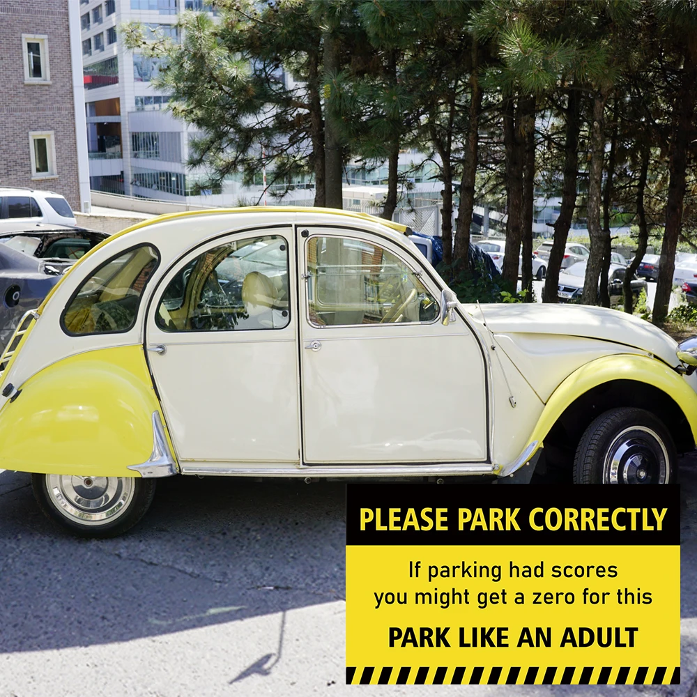 50pcs Funny Parking Cards Please Park Correctly 3.5 x 2inch Prank Cards Prank Driving Fake Ticket mini Portable Prank Props mini greeting cards gag cards