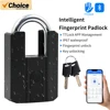 IP67 TTLock Smart Padlock Bluetooth APP Fingerprint Lock Keyless Bag Pad Lock G2 Gateway Aleax Google Home Electronic Door Lock 1