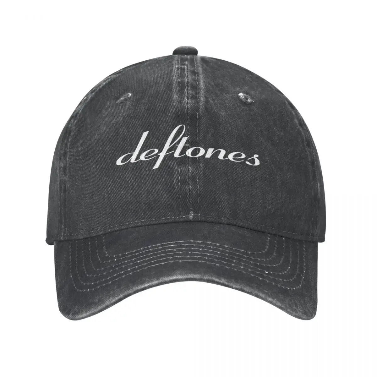 

Deftones Metal Band Logo Men Women Baseball Caps Distressed Denim Caps Hat Vintage Outdoor Summer Adjustable Fit Snapback Cap