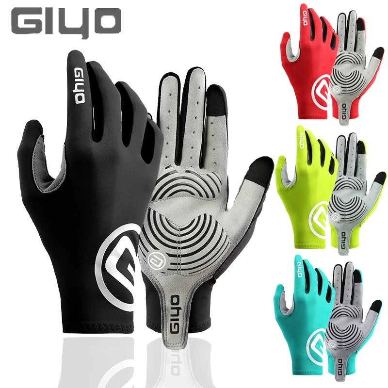 Cycling Gloves GIYO Bicycle Gloves for Men Touch Screen Gel Breathable Sports Cycling Gloves MTB Road Bike Riding Racing Women Bicycle