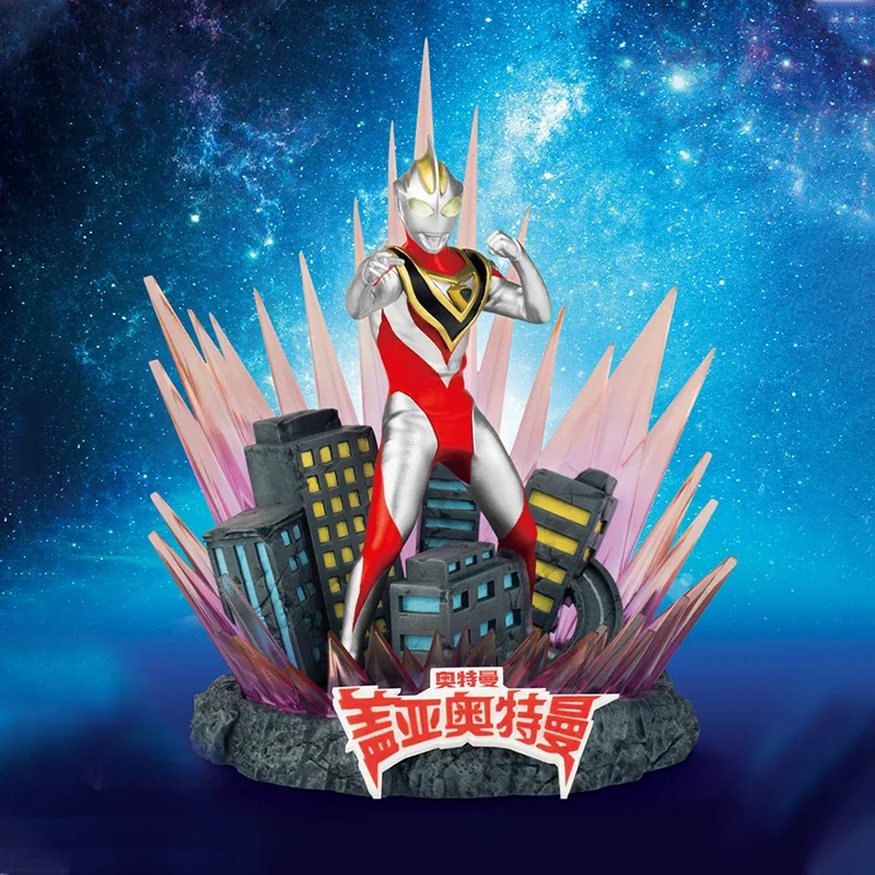 

In Stock Original Genuine Beast Kingdom Ds-114 Diga Ultraman Ds-113 Gaia Ultraman Desktop Handmade Ornaments Model Decoration