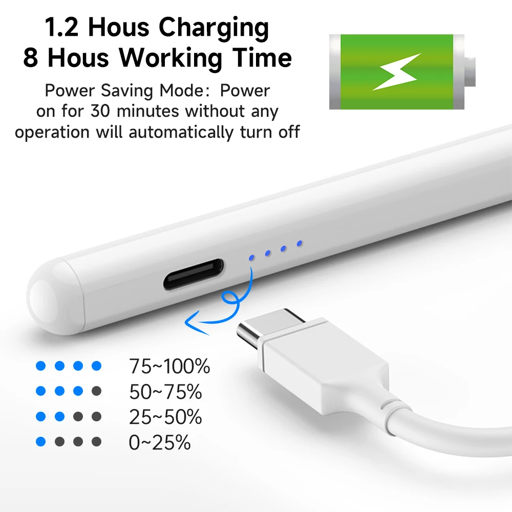 Für Apfels tift 2 1 Palm Rejection Power Display iPad Zubehör iPad 12,9 Pro 11 Air Mini Stylus Pen