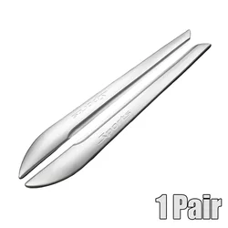 Front & Rear Bumper Corner Protector Guard - Universal Car Anti - Collision & Anti - Scratch Strip (Silver)