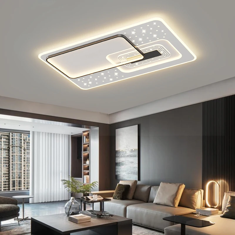

Led Ceiling Lamp Living Room Bedroom Modern Simple Round Square Lights Atmospheric Household Indoor Lighting Decor Ceiling Lamps
