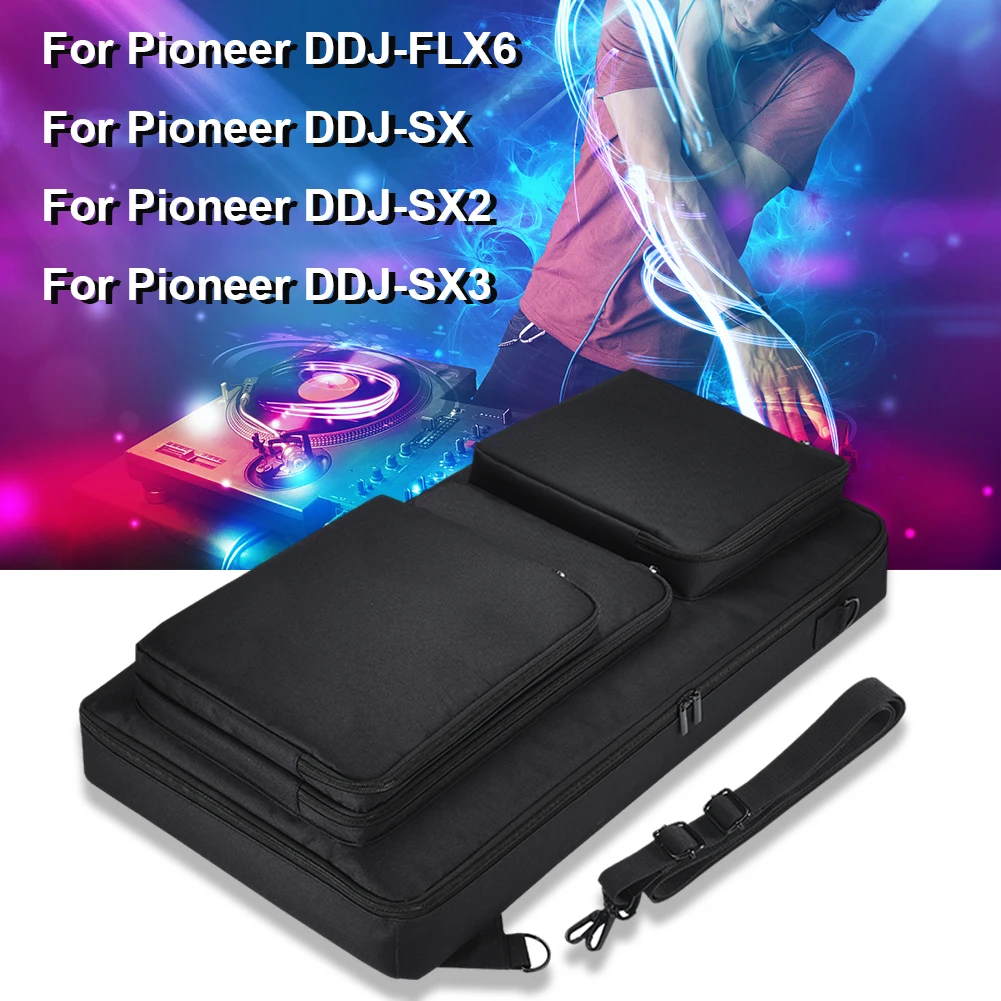 Carrying Case Bag with Shoulder Strap for Pioneer DDJ-FLX6 DDJ-SX DDJ-SX2 DDJ-SX3 DJ Controller Travelling Case Storage Bag 1077498 dj controller case