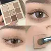 9 Color Eyeshadow Daily Makeup Brown Eye Shadow Palette Shimmer Matte Lasting Pearl Fine Shimmer Earth Color Eye Shadow Korean 5