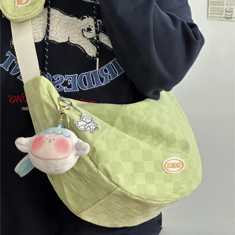 Xiuya Summer Fashion Womens Shoulder Bag College Style Japanese Fashion Casual Hobos Bag Large Capacity Harajuku Female Handbag