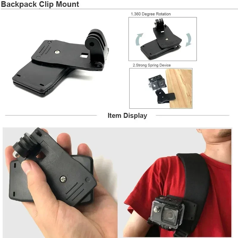 Kit 14 en 1 Accessoires Caméra Action pour GoPro DJI Insta360