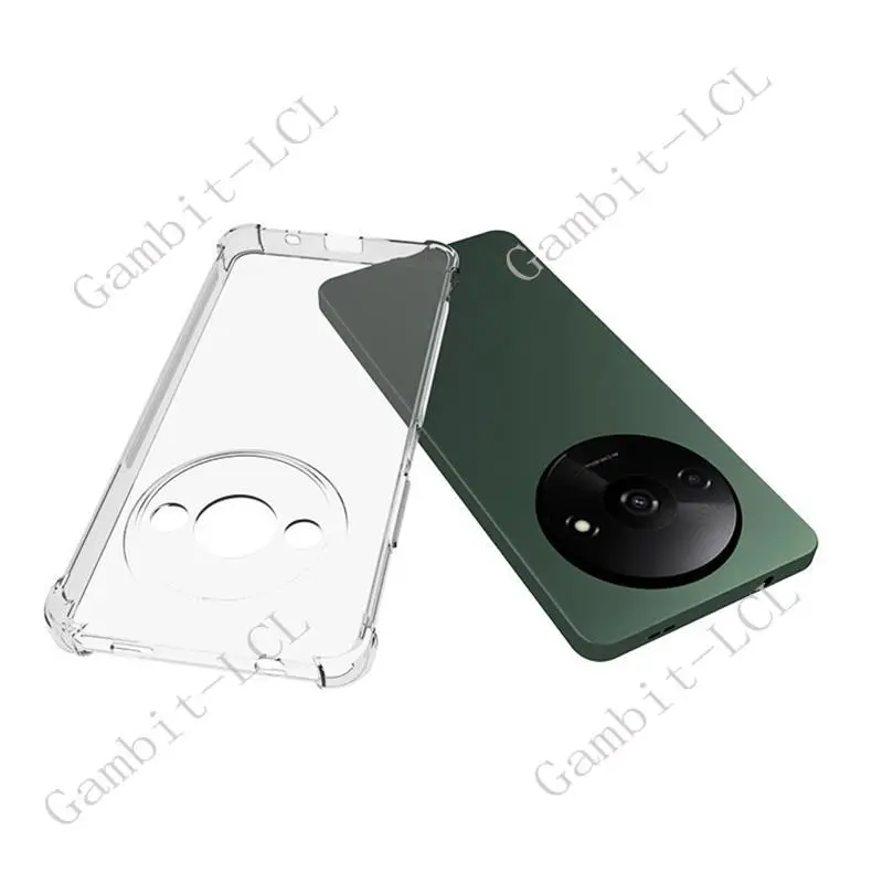Durable Shockproof Silicone TPU Back Cover - Anti-Falling Protective Case for Xiaomi Redmi A3 and Poco C61
