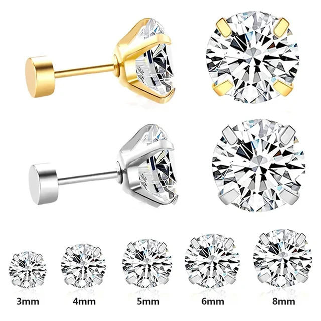 LUXUSTEEL Crystal Stud Earrings: A Sparkling Addition to Your Jewelry Collection