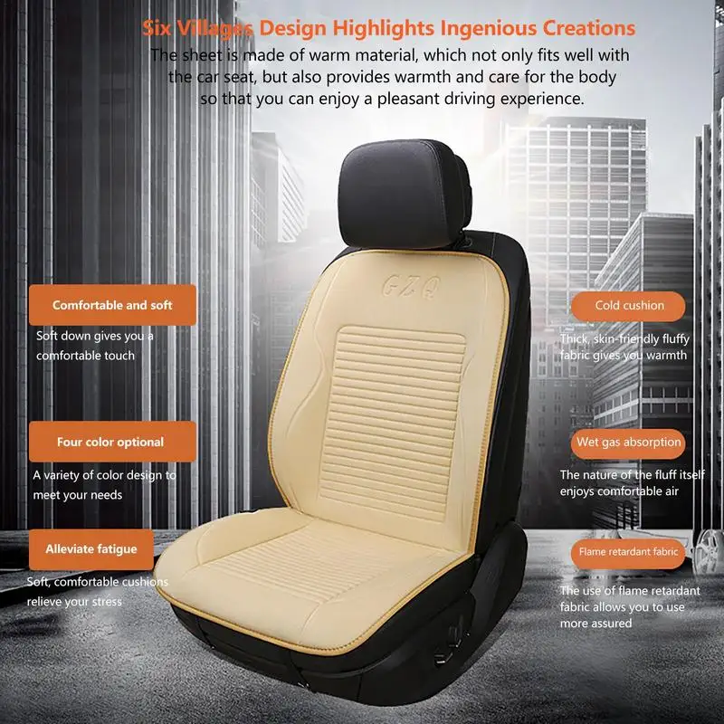 12V Car Heating Seat Cover Fluffy Soft Front Auto Heated Seat Cushion With  Cigarette Lighter For Car SUVs Pickup Truck Seats - AliExpress