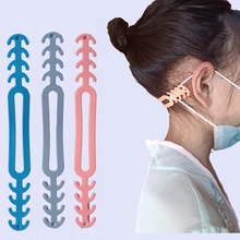 

Anti-slip mask hanging buckle silicone hook adjustable length PE mask ear hanging ear protection pendant hollow multi-color