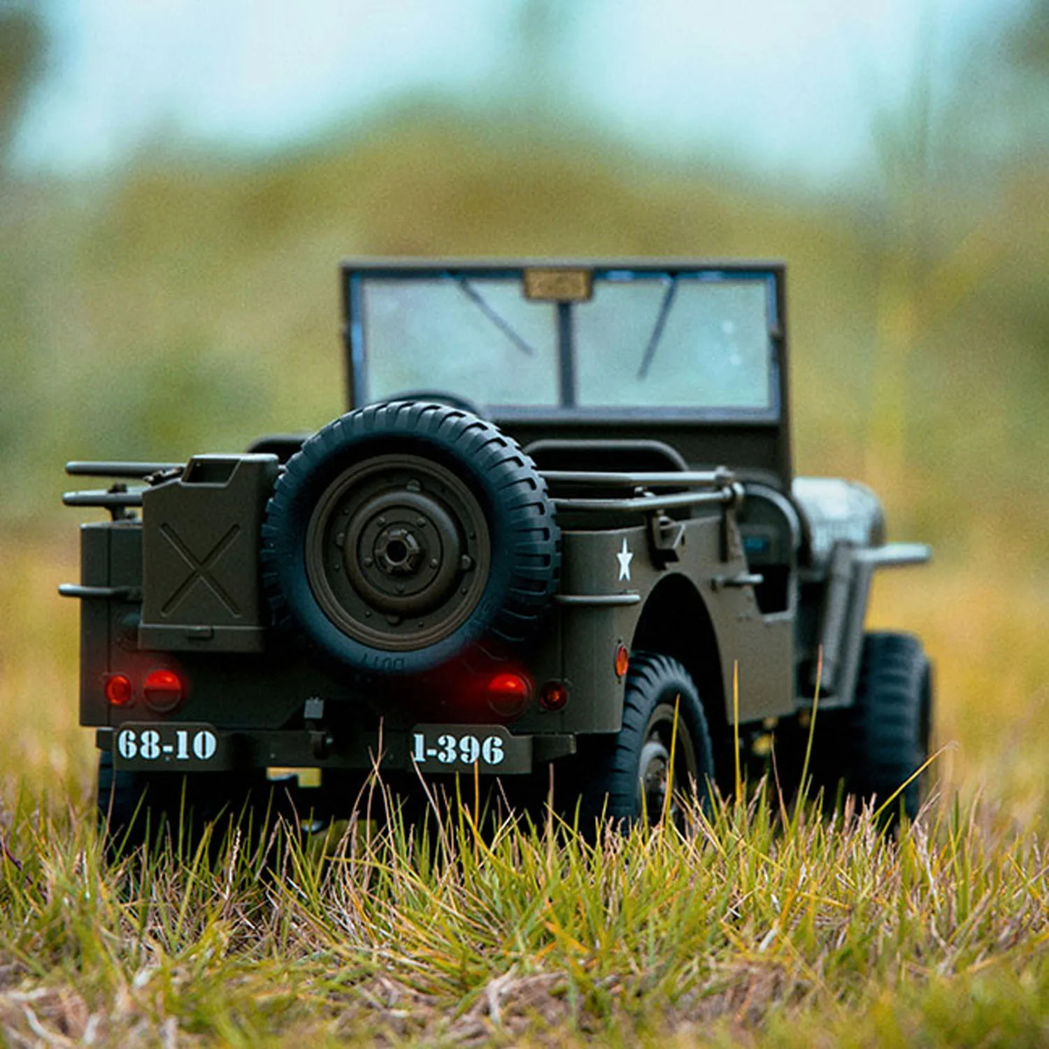 1/10 RC Geländewagen C8815 4WD Fernbedienung Rock Crawler Auto Militär Lkw Modell Klettern Auto RTR LED Lichter Spielzeug für Jungen – Detail 6
