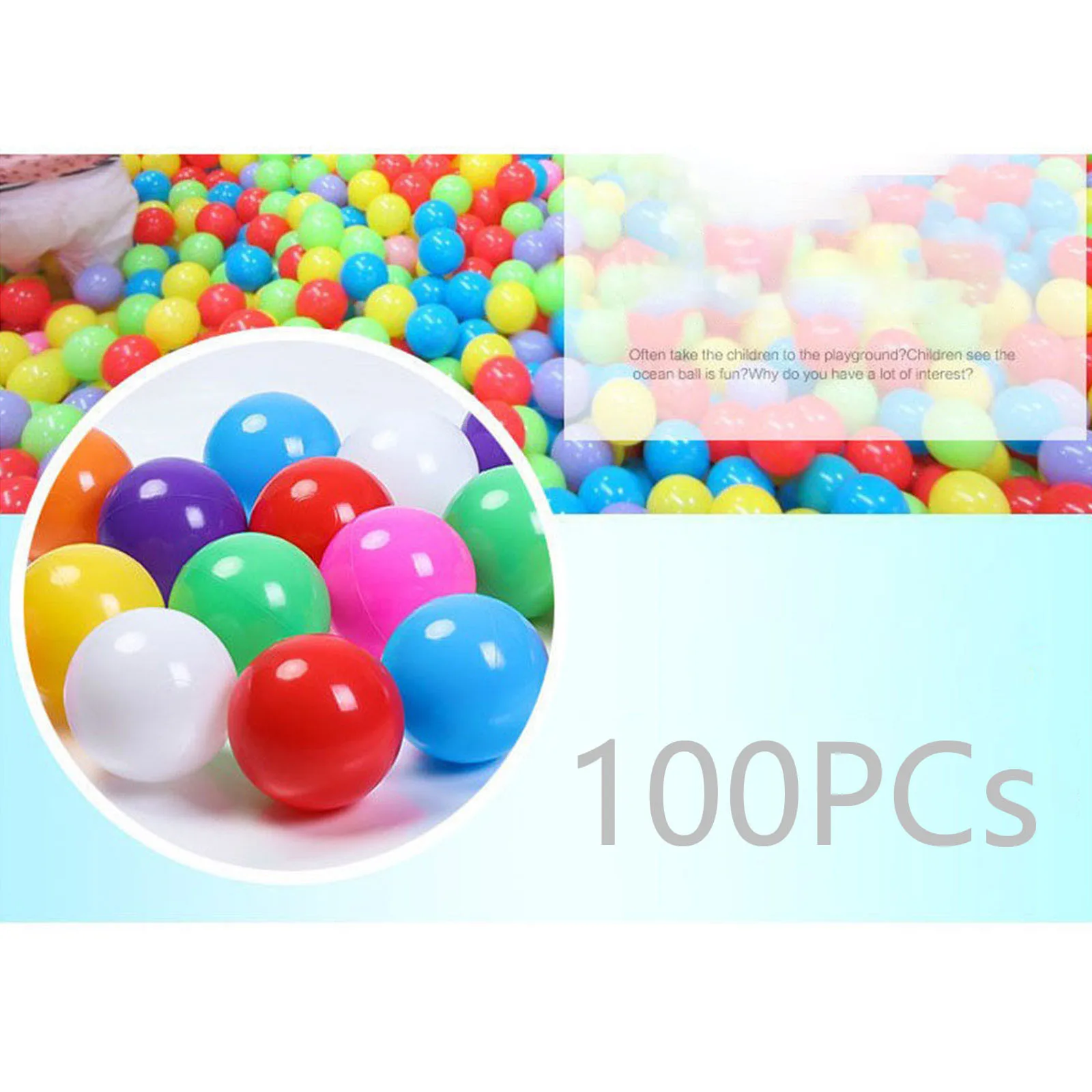Outdoor Sport Ball Eco-Friendly Water Pool Ocean Wave Ball 50/100pcs 5.5cm Stress Air Ball Funny Toys for Children Kid Ballenbak 3