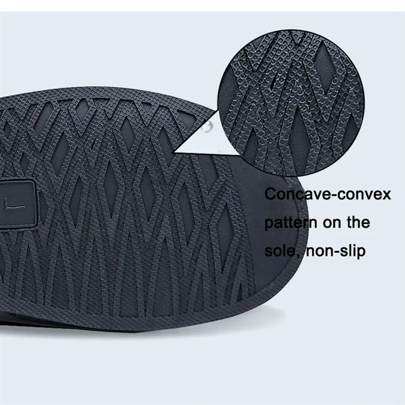 Black New Waterproof Wear-resistant High-tube Motorcycle Rain Boot Covers Outdoor Travel Rain Shoe Covers Motocross Riding Sport bicycle shoe covers