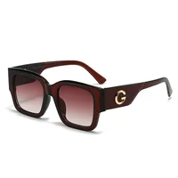 Lunettes de soleil de marque de luxe G Fashion pour femmes et hommes, lunettes carrées élégantes européennes et américaines, lunettes de créateur unisexes, protection UV400 2