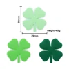 5PCS Silicone Focal Beads Leaf Four-leaf Clover Shape Silicone Loose Beads FBA Free DIY Jewelry Keychain Necklaces Accessories 5