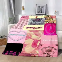 Printed Blanket Picnic Blankets Warm Fashion J-juicy-couture Blanket Soft and Comfortable Blanket Home Travel Birthday Gift 1