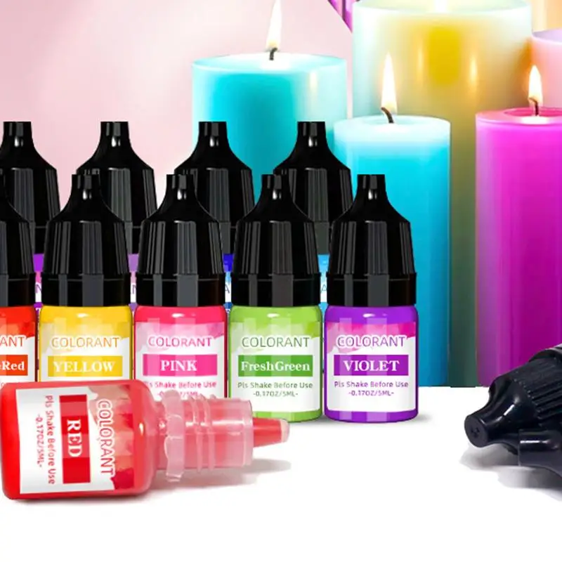 Coloranti Liquidi Per Candele - 18 Colori Concentrati, Per Cera Di Soia, Paraffina E Gel, Facili Da Usare - Foto 2