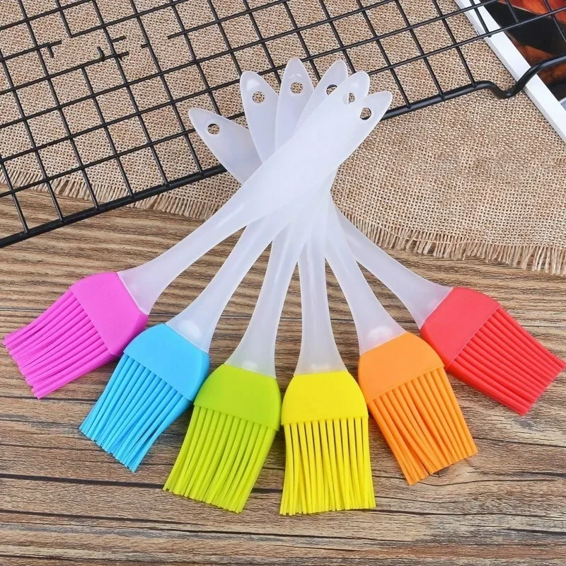 Household Kitchen Tools High Temperature Resistant Silicone Outdoor Barbecue BBQ Cooking Tools Seasoning Sauces Condiments Brush