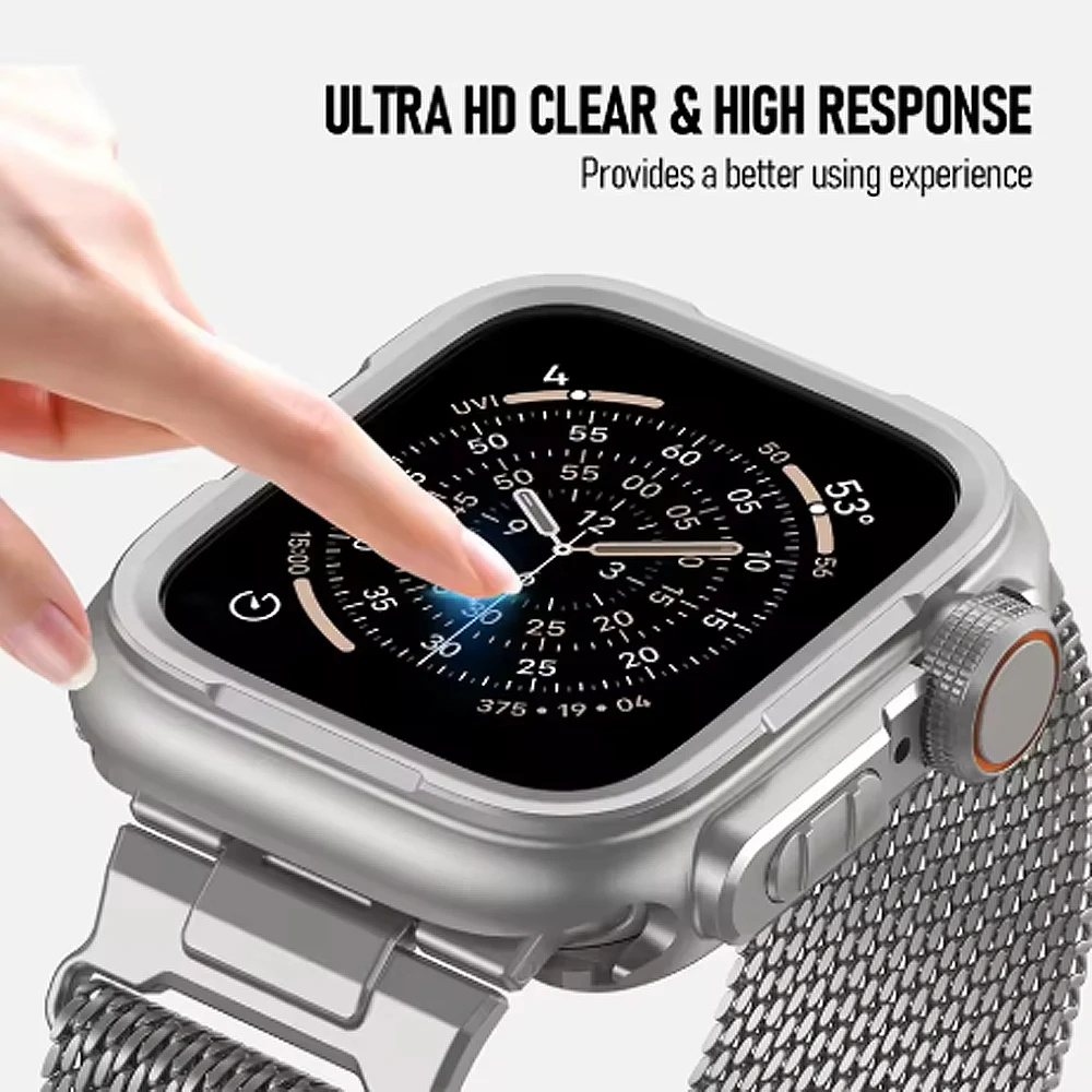 Premium Metal Protective Case for Apple Watch - Stylish and Durable Cover for All Series